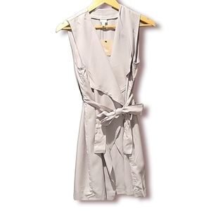 14th & Union Tie Front Wrap Vest